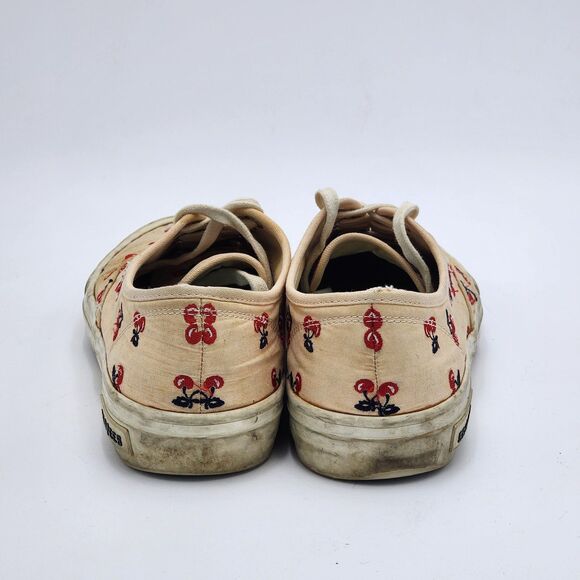 SeaVees J. Crew Legend Sneaker Cherries Embroidery Pink Size 8.5 - Picture 6 of 9